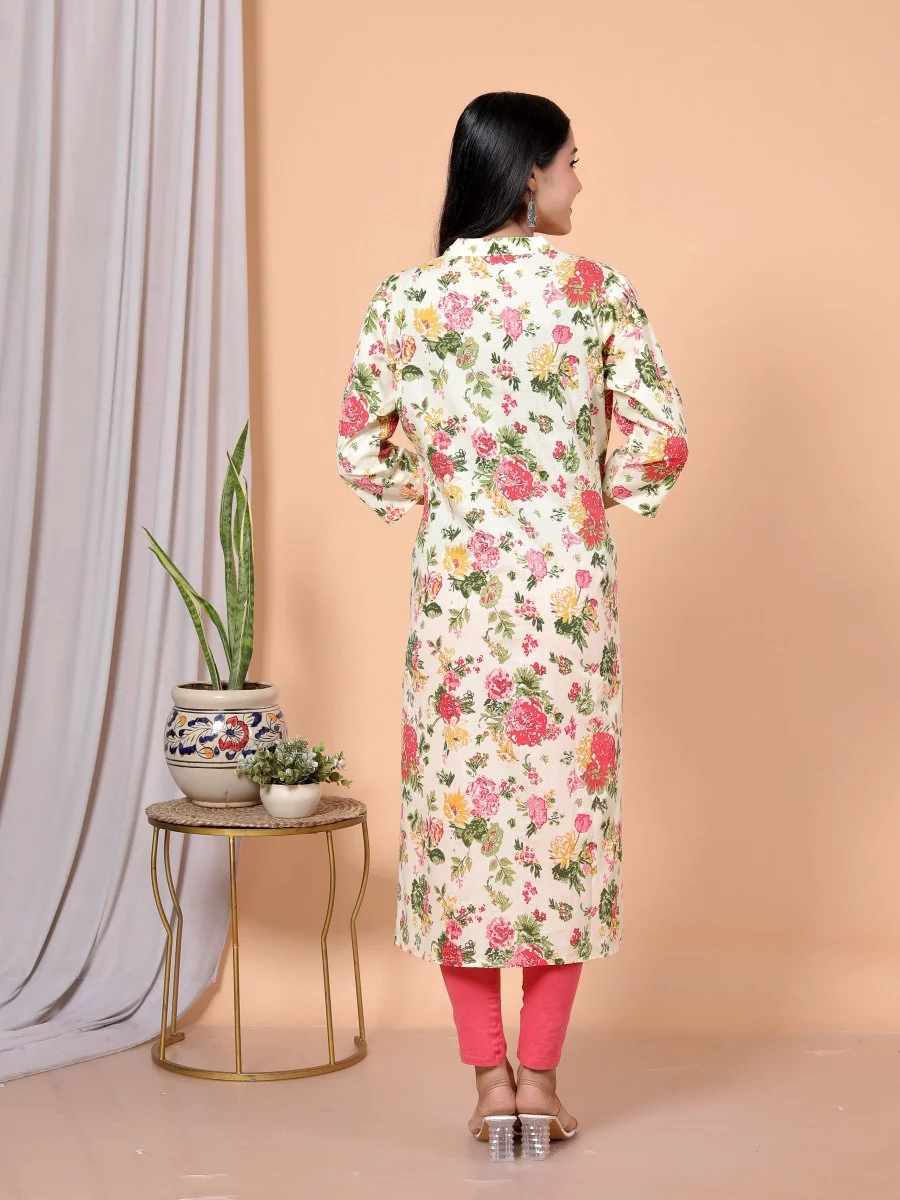 Pure Soft Cotton Print Kurti - Image 6