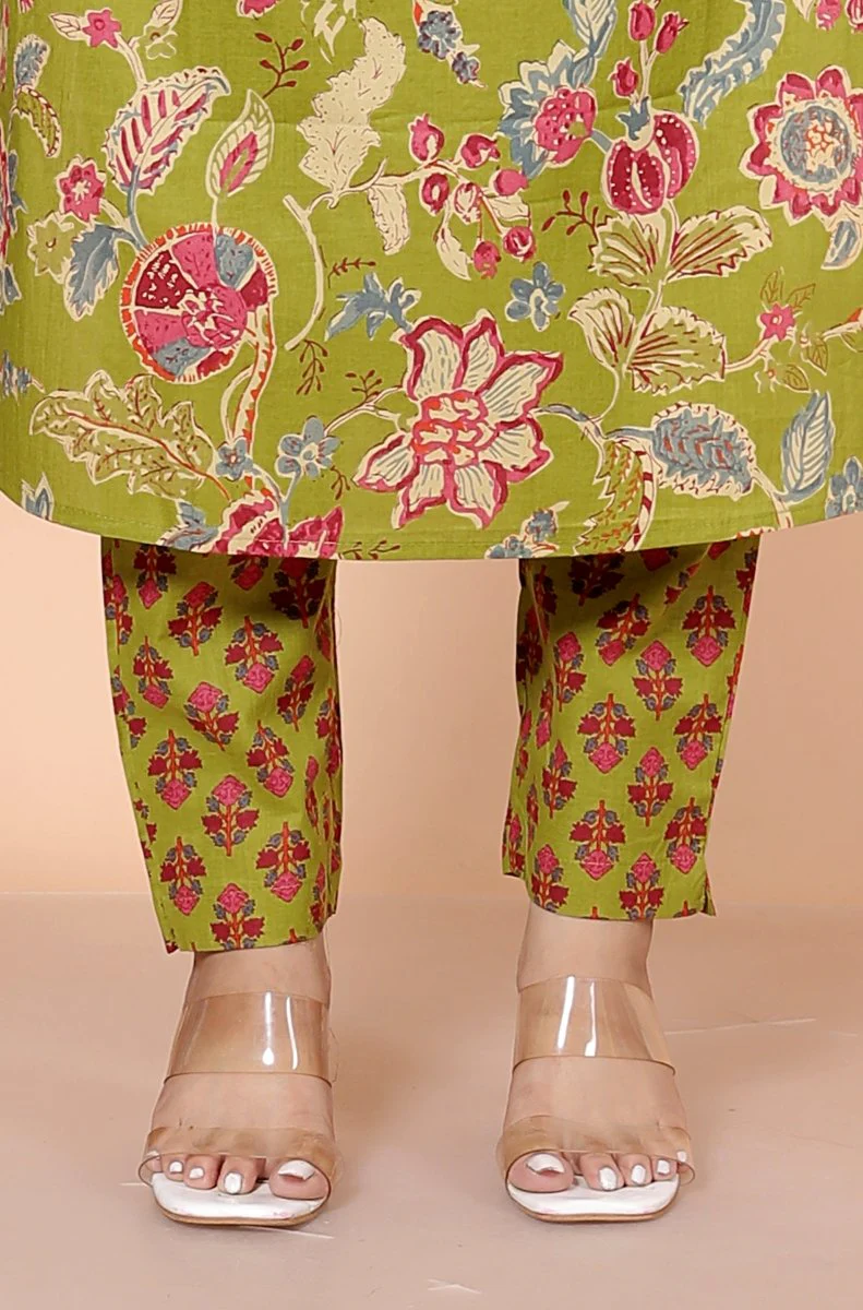 Pure Cotton Kurti & Pant with Dupatta - Image 4