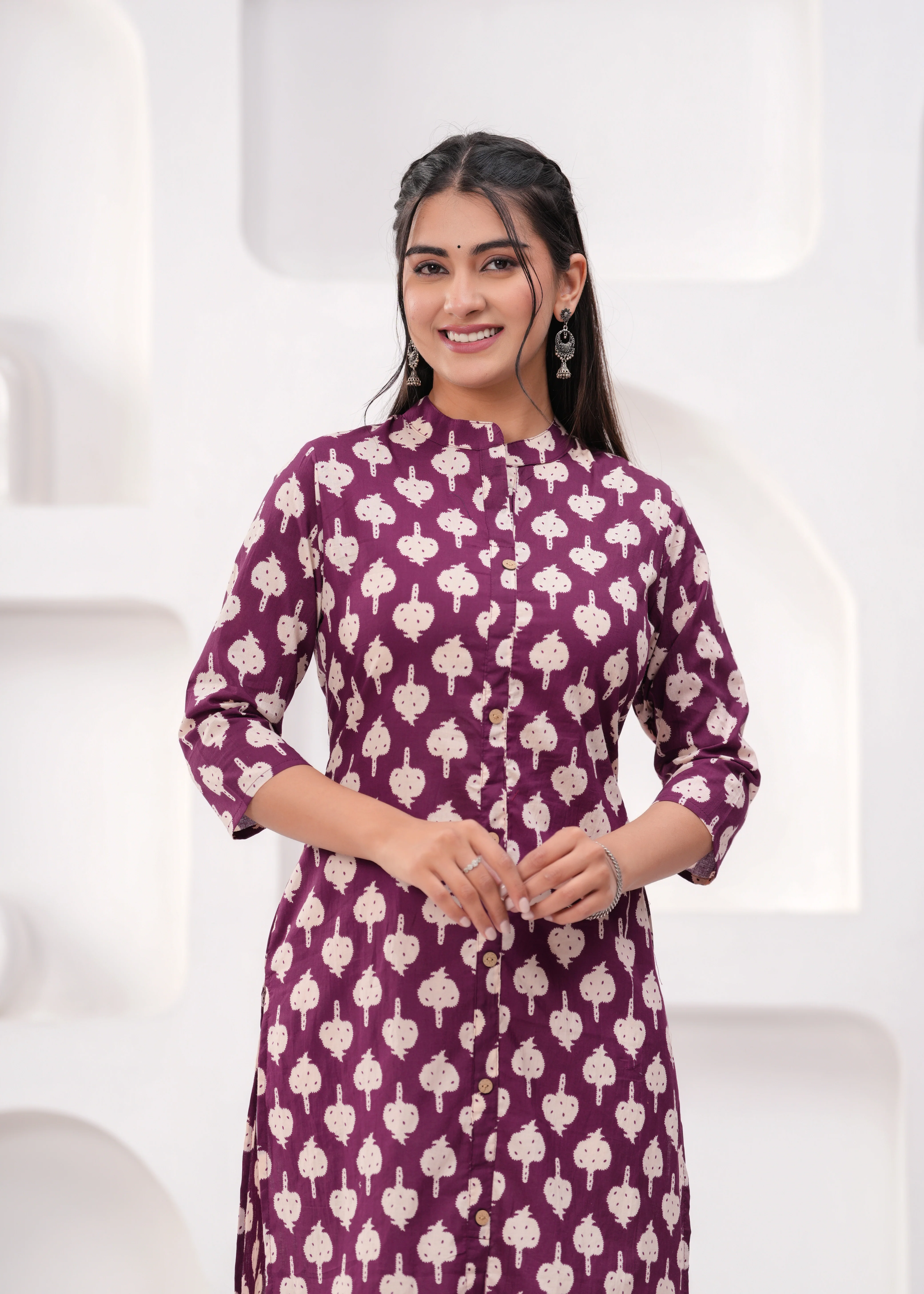 Pure Sanganeri Cotton Print Kurti - Image 3