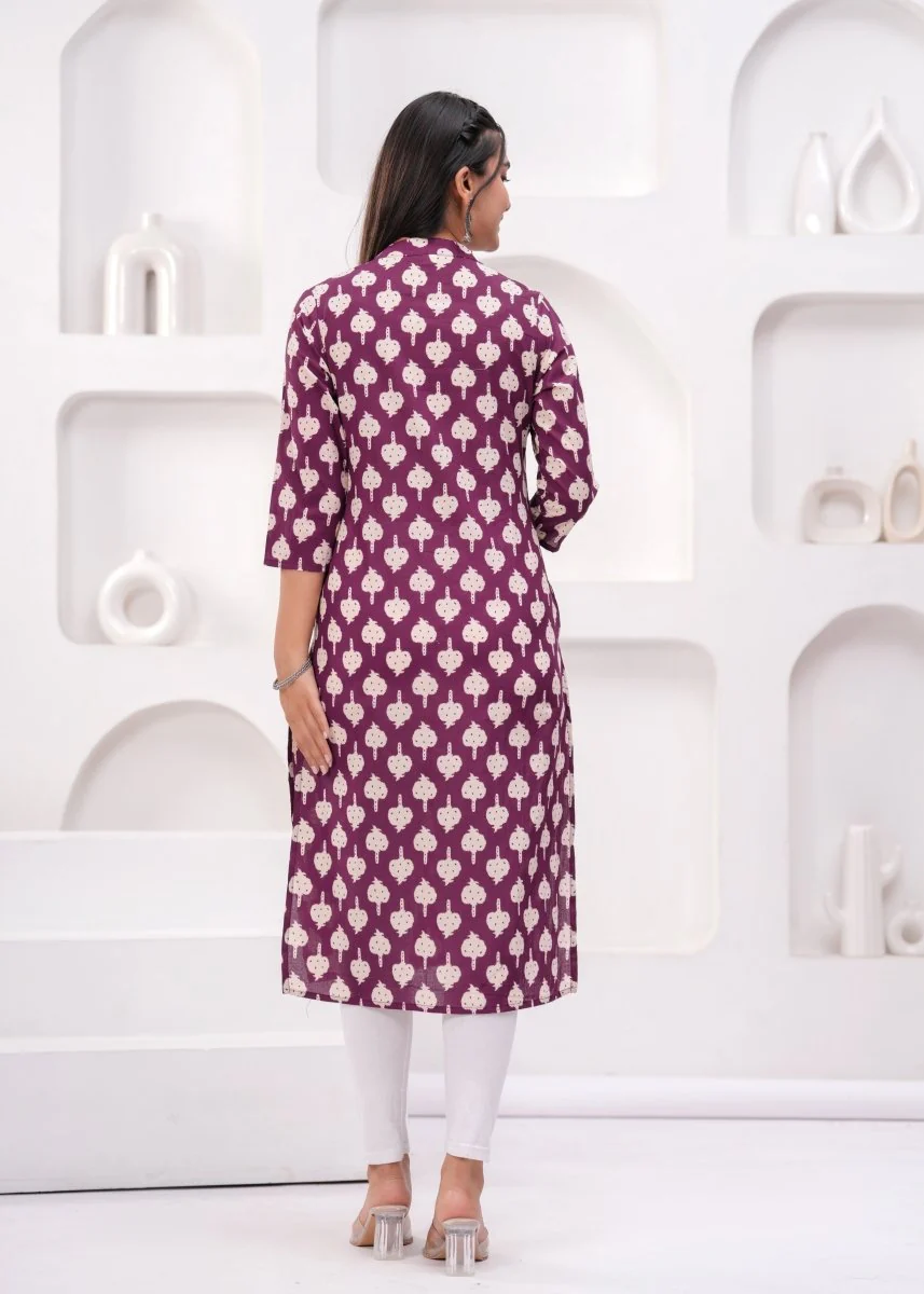 Pure Sanganeri Cotton Print Kurti - Image 6