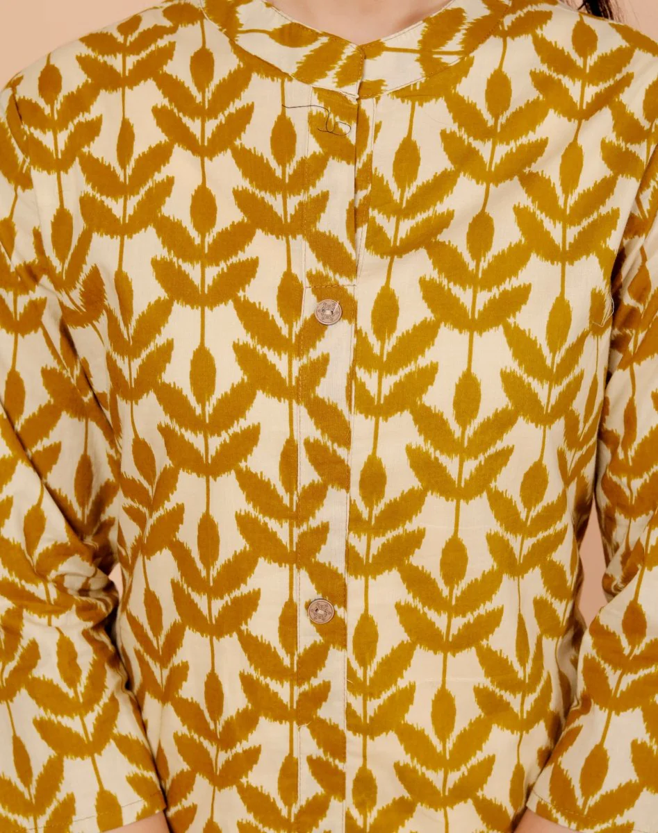 Pure Sanganeri Cotton Print Kurti - Image 3