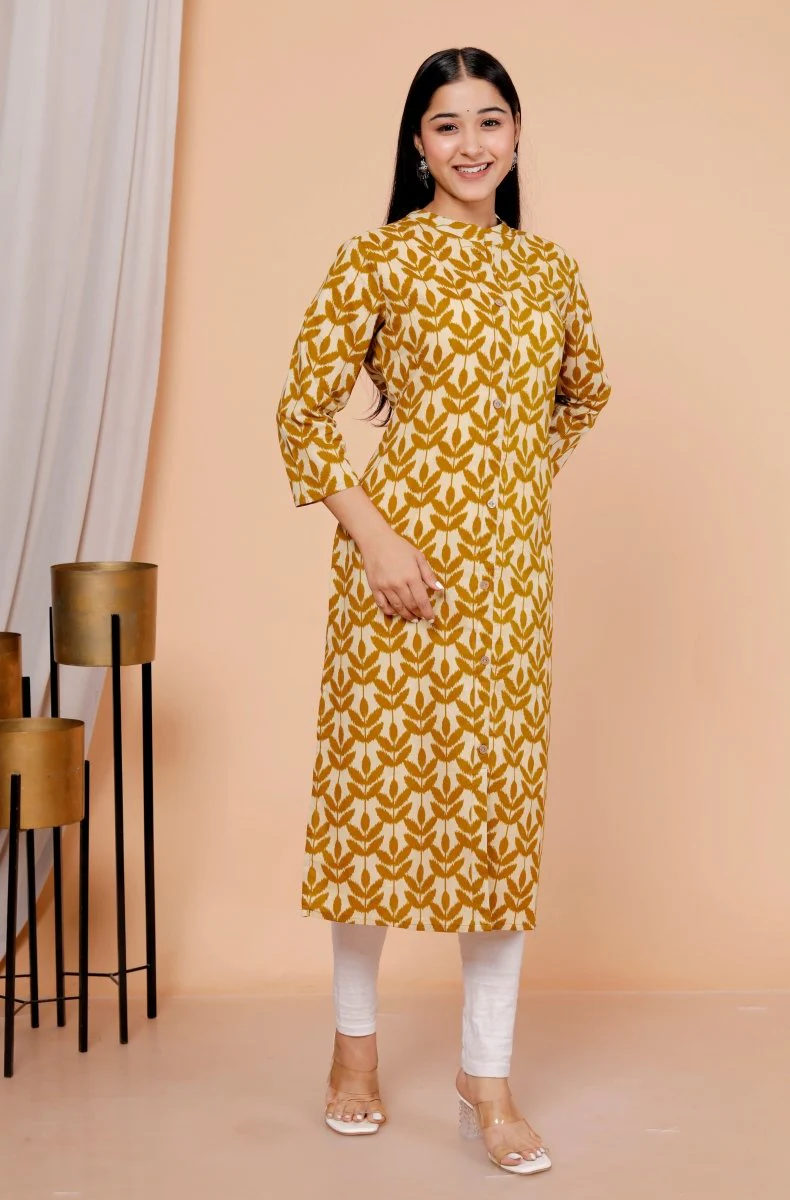 Pure Sanganeri Cotton Print Kurti - Image 5
