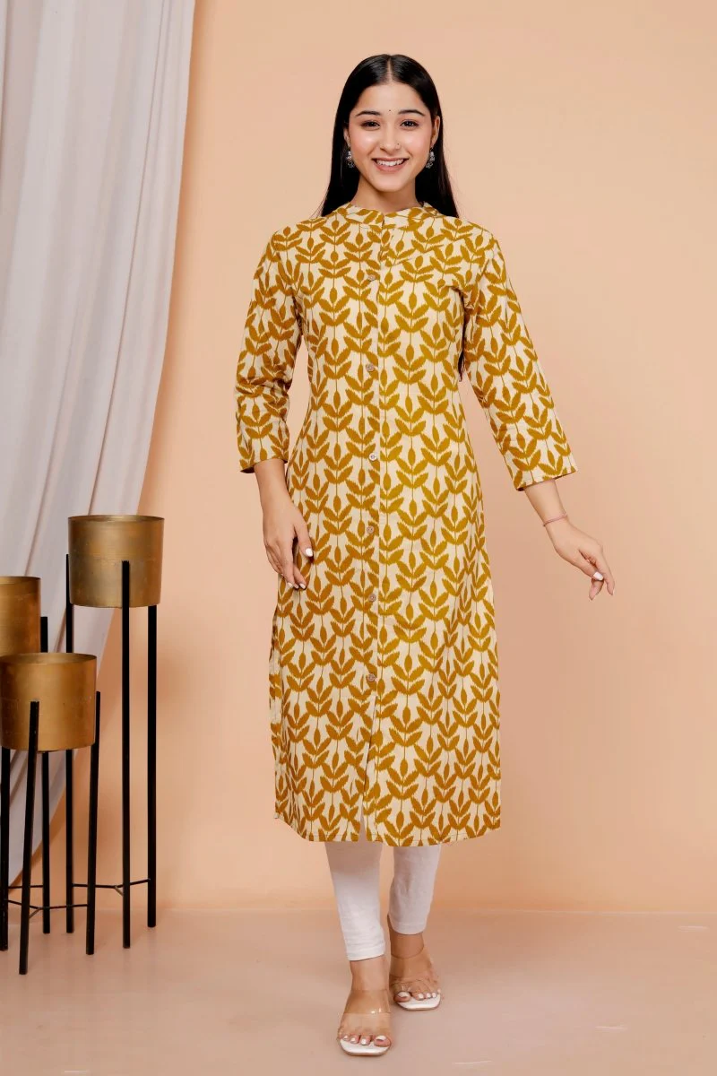 Pure Sanganeri Cotton Print Kurti - Image 6