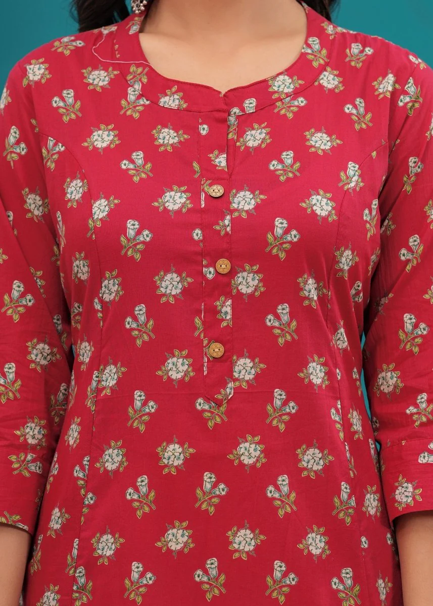 Pure Sanganeri Cotton Print Kurti - Image 4